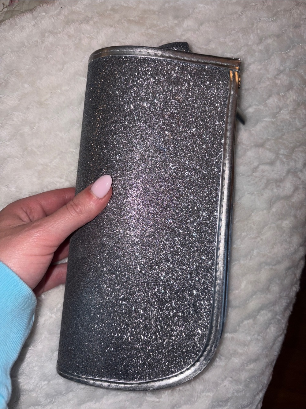 Silver Sparkle pencil case